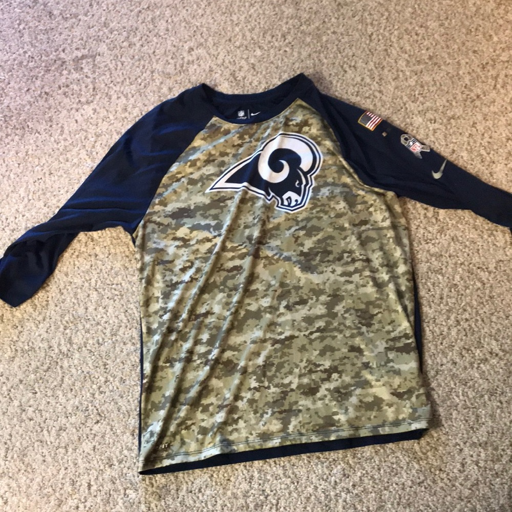Los Angeles Rams Salute To Service 3/4 sleeve